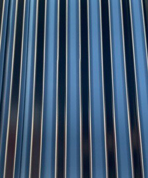 Midnight Black (Ebony) / Black (Ebony) Corrugated Iron Sheet 5.4m long x 850mm wide - For all general roofing/cladding/fencing etc W1